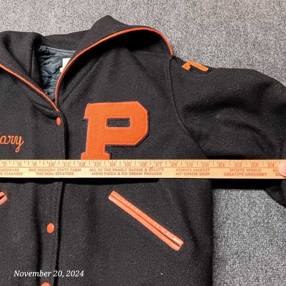 Vintage General Sports Orioles Varsity Bomber Jacket Women Medium Black 1979 - Picture 5 of 11